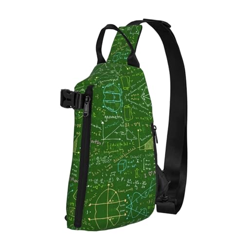 EdWal Melanin Schultertasche mit Afro-Frauen-Aufdruck, Wandern, Tagesrucksack, Crossbody, Schultertasche, Brust, Outdoor-Reiserucksack für Damen und Herren, Mathematische Frage., Einheitsgröße von EdWal