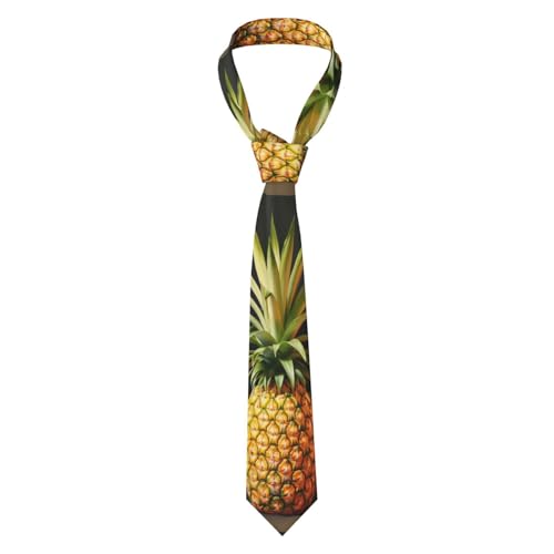 EdsfFehs Herren-Krawatte mit Ananas-Malerei, ideal für Hochzeit, Business, Party, Arbeit, Alltag, Abschlussfeier usw., Schwarz , One size EdsfFehs Herren-Krawatte mit Ananas-Malerei, ideal für Hochzeit, Business, Party, Arbeit, Alltag, Abschlussfeier usw., Schwarz , One size von EdsfFehs