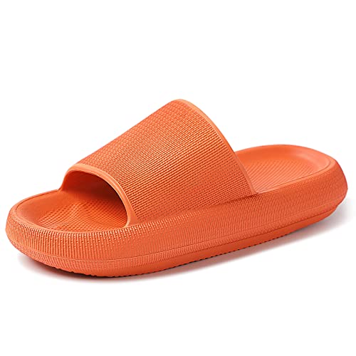 Eekisuf Badelatschen Damen Herren, 4.5CM Weiche Rutschfest Wolkenschuhe Badeschlappen Damen, Airfoot Hausschuhe Cozyslides Drinnen Draußen von Eekisuf