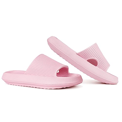 Eekisuf Badeschlappen Damen Badelatschen Damen, Wolkenschuhe Schlappen Damen Badeschuhe Damen, (Rosa,36-37EU) von Eekisuf