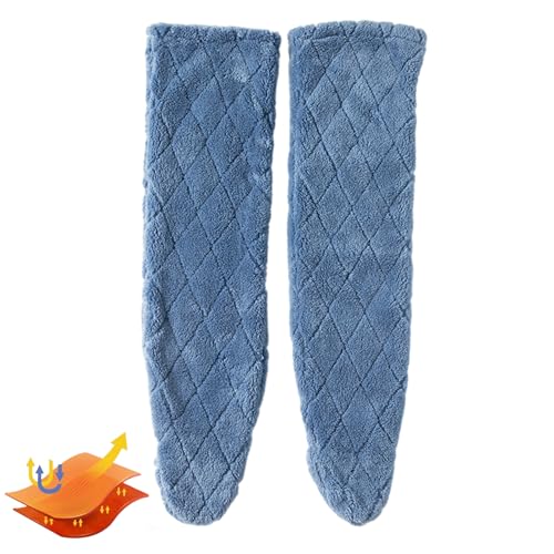 Slipper-Socken für Damen - Lange Overknee-Hohe warme Socken,Warme Korallen-Fleece-Socken, Slipper-Socken für den Heimgebrauch und Cosplay Eelogoo von Eelogoo