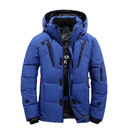 Dicke, warme Winterjacke für Herren, mit Kapuze, verdickte Entendaunen, Parka, Mantel, leger, schmaler Daunenmantel mit vielen Taschen Dicke, warme Winterjacke für Herren, mit Kapuze, verdickte Entendaunen, Parka, Mantel, leger, schmaler Daunenmantel mit vielen Taschen von Souchi