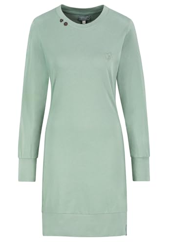 Eight 2 Nine Damen Midi Sweat-Kleid LETN-071 D12072W30371A3ENLE Mineral Green L von Eight 2 Nine