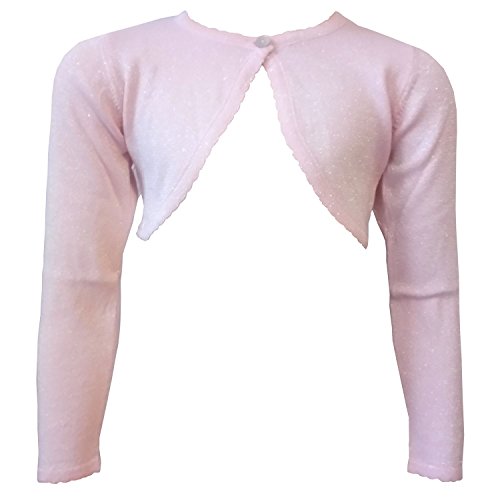 Eisend - Festlicher Mädchen Bolero glänzend, rosa - 364102, Größe 128 von Eisend