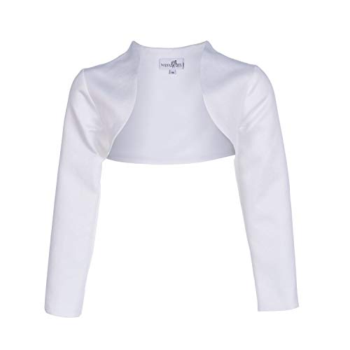 Eisend - Mädchen Bolero festlich,gefüttert, weiß - 354104w, Größe 134 von Eisend