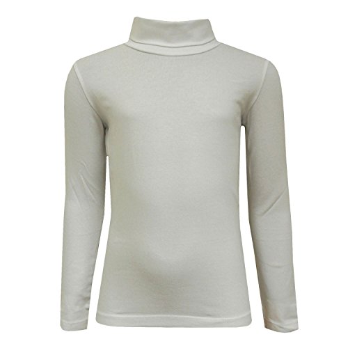 Eisend - Mädchen Rolli Langarmshirt mit Rollkragen, natur- 763123, Größe 140 von Eisend