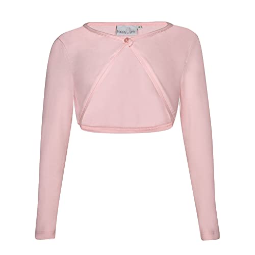 Eisend - Mädchen festlicher Bolero Sweatjacke zum knöpfen, rosa - 761312rosa - Größe 116 von Eisend