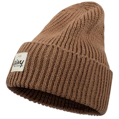 Eivy Damen Easter Rib Wool Beanie-Mütze, Faded Coffee, One Size von Eivy