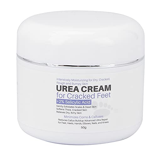 UreaCreme, 50ml Hornhautentferner Fußcreme Foot Cream Salicylsäure Handcreme für trockene rissige Füße Ellbogen Nägel und Knie zu trocknen von Ejoyous