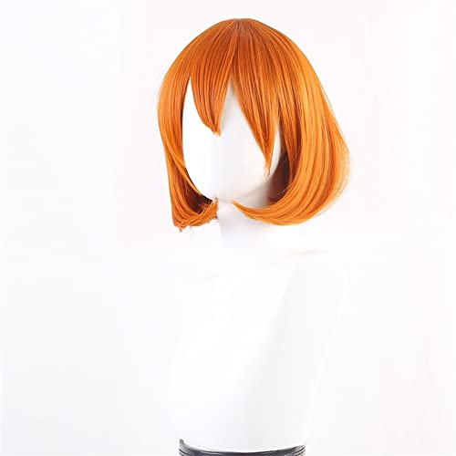 Anime Cosplay Perücke for Damen, orange, kurzes Haar, niedliche Bob-Perücke Modedekoration von EkeNoz