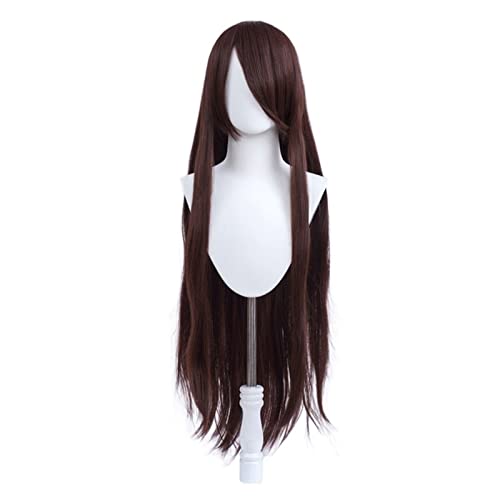 Cosplay-Perücken mit Pony 100 cm lange, gerade, mehrfarbige Damenperücke Modedekoration (Color : 27, Size : 100cm) von EkeNoz