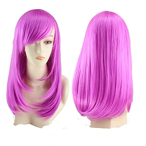 Damenperücke, lockiges Haar, bunt, Anime, Cosplay, Performance-Kopfbedeckung Modedekoration (Color : 5, Size : 1) von EkeNoz