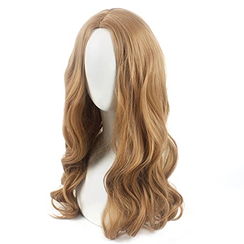 Frauen Cosplay Perücke blondes lockiges Haar langes Haar mittlerer Scheitel Mode Film Charakter Perücke Haarset Modedekoration von EkeNoz