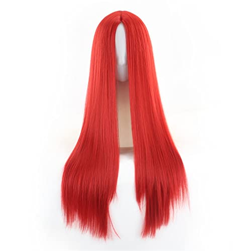 Herren und Damen Universalperücke Cosplay Anime Perücke mittlerer Scheitel 70 cm langes glattes gefärbtes Haar Modedekoration (Color : 3, Size : 70 cm) von EkeNoz