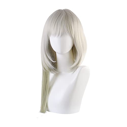 Silberne Perücken Anime Charakter Styling Cosplay Perücken Haarsets langes Haar for Frauen Modedekoration von EkeNoz