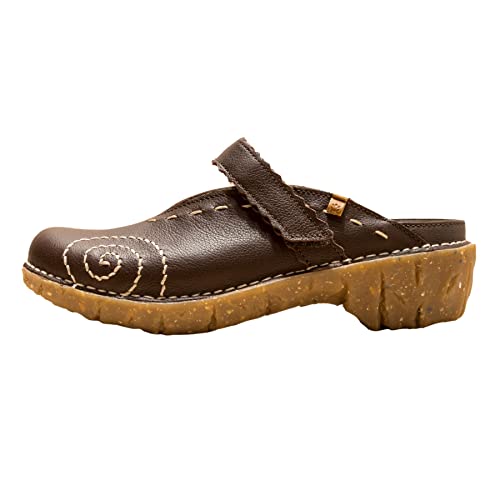 El Naturalista Damen Clogs Yggdrasil, Frauen Slipper,Wechselfußbett,Slip on,Freizeitschuhe,Plateau-Sohle,Schlupfschuhe,Brown,38 EU / 5 UK von El Naturalista