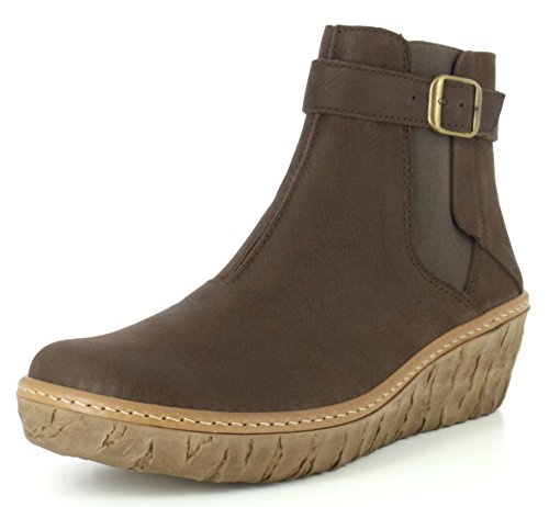 El Naturalista N5133 Myth Yggdrasil Komfortabler Damen Chelsea Boot, Stiefelette, Schlupfstiefel, perfekte Passform durch Gummizug, Keilabsatz, Wedge Absatz Braun (Brown), EU 40 von El Naturalista