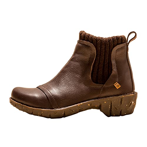 El Naturalista Damen Chelsea Boots Yggdrasil, Frauen Stiefeletten,Wechselfußbett,Warmfutter,uebergangsstiefel,Winterschuhe,Brown,39 EU / 6 UK von El Naturalista