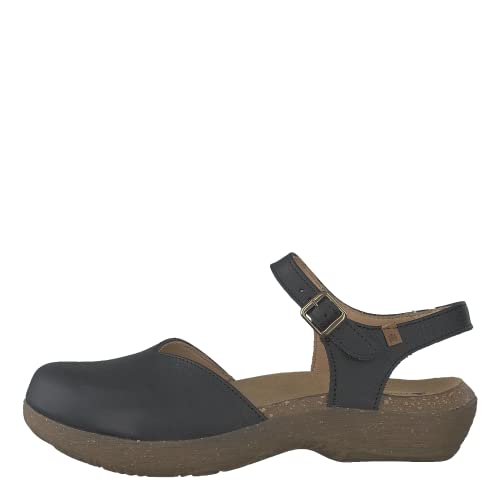 El Naturalista Damen Riemchensandalen WAKATIWAI, Frauen Sandalen,flach,weiblich,lady,ladies,women's,sandaletten,bequem,Schwarz (BLACK),41 EU / 8 UK von El Naturalista