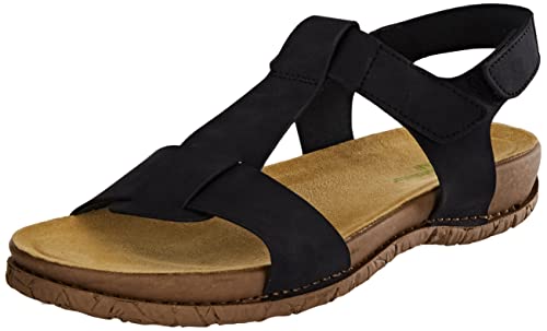 El Naturalista Damen Trekking Sandalen TABERNAS, Frauen Sandalen,Sommerschuhe,Freizeitschuhe,offene Schuhe,Strandschuhe,Black,41 EU / 7.5 UK von El Naturalista