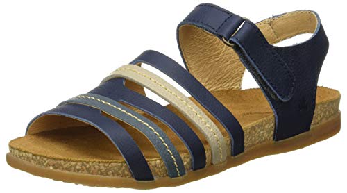 El Naturalista Damen Zumaia Peeptoe Sandalen,Blau (MARINO MIXED MARINO MIXED),39 EU von El Naturalista