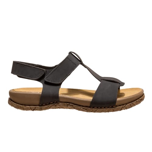 El Naturalista Damen Trekking Sandalen TABERNAS, Frauen Sandalen,Sommerschuhe,Freizeitschuhe,offene Schuhe,Strandschuhe,Black,38 EU / 5 UK von El Naturalista