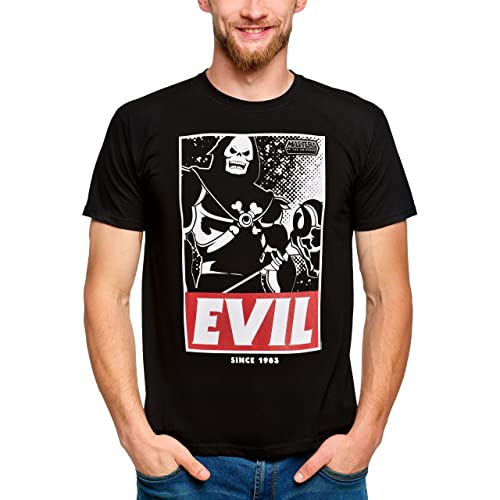Elbenwald Masters of The Universe T-Shirt mit Evil Design für Herren Damen Unisex Baumwolle schwarz - S von Elbenwald