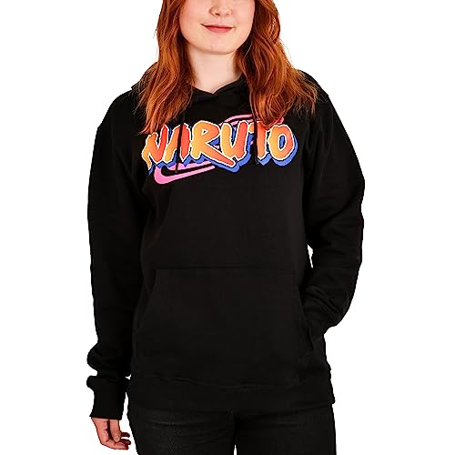 Elbenwald Naruto Oversize Hoodie für Herren Damen Unisex Baumwolle schwarz - L von Elbenwald