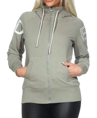 Elbsand Kinea Damen Sweatjacke, Zip-Jacke mit Kapuze, schmal geschnitten Elbsand Kinea Damen Sweatjacke, Zip-Jacke mit Kapuze, schmal geschnitten von Elbsand