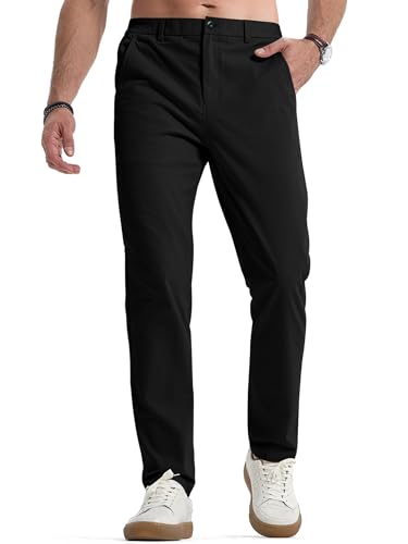 Elegancity Herren Chinohose Schwarz Stretch Freizeithose Regular Fit Stoffhose Anzughose Einfarbig 60% Baumwolle Passform Mit Bundgummi M Elegancity Herren Chinohose Schwarz Stretch Freizeithose Regular Fit Stoffhose Anzughose Einfarbig 60% Baumwolle Passform Mit Bundgummi M von Elegancity