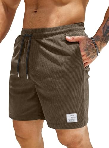 Elegancity Kurze Hosen Herren Sommer Herren Cargo Shorts mit Taschen Elastischer Bund Bermuda Baggy Jogginghose Sporthose Outdoor Kurz Freizeithose Tiefbraun S Elegancity Kurze Hosen Herren Sommer Herren Cargo Shorts mit Taschen Elastischer Bund Bermuda Baggy Jogginghose Sporthose Outdoor Kurz Freizeithose Tiefbraun S von Elegancity