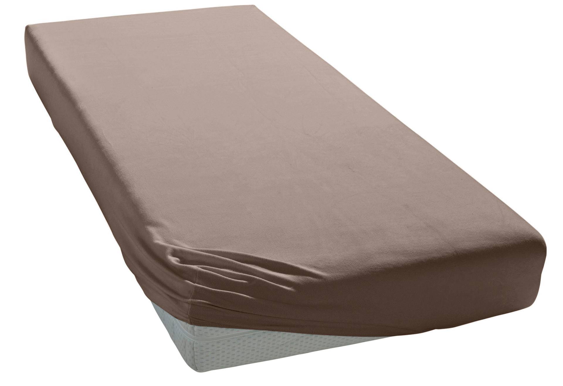 Elegante Spannbettlaken "Mako-Jersey", in hochwertiger Qualität mit Elasthan-Anteil Elegante Spannbettlaken "Mako-Jersey", in hochwertiger Qualität mit Elasthan-Anteil von Elegante