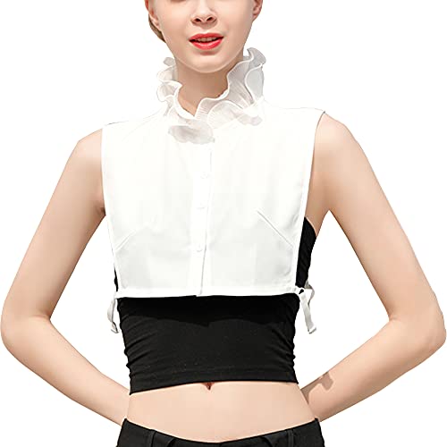 Elegtiskas Fake Collar Abnehmbarer Dickey Collar Half Shirt Blusenkragen Faux False Collar für Frauen von Elegtiskas