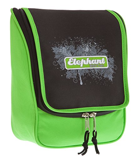 ELEPHANT Kulturtasche Beautycase zum Anhängen/Aufhängen Kulturbeutel (GRÜN SCH (Grün Schwarz)) von Elephant