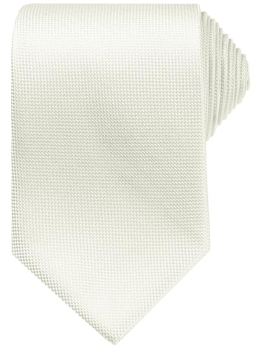 Elerevyo Herren-Krawatte, einfarbig, klassisch, strukturiert, für formelle Hochzeiten, Beige, Einheitsgröße Elerevyo Herren-Krawatte, einfarbig, klassisch, strukturiert, für formelle Hochzeiten, Beige, Einheitsgröße von Elerevyo