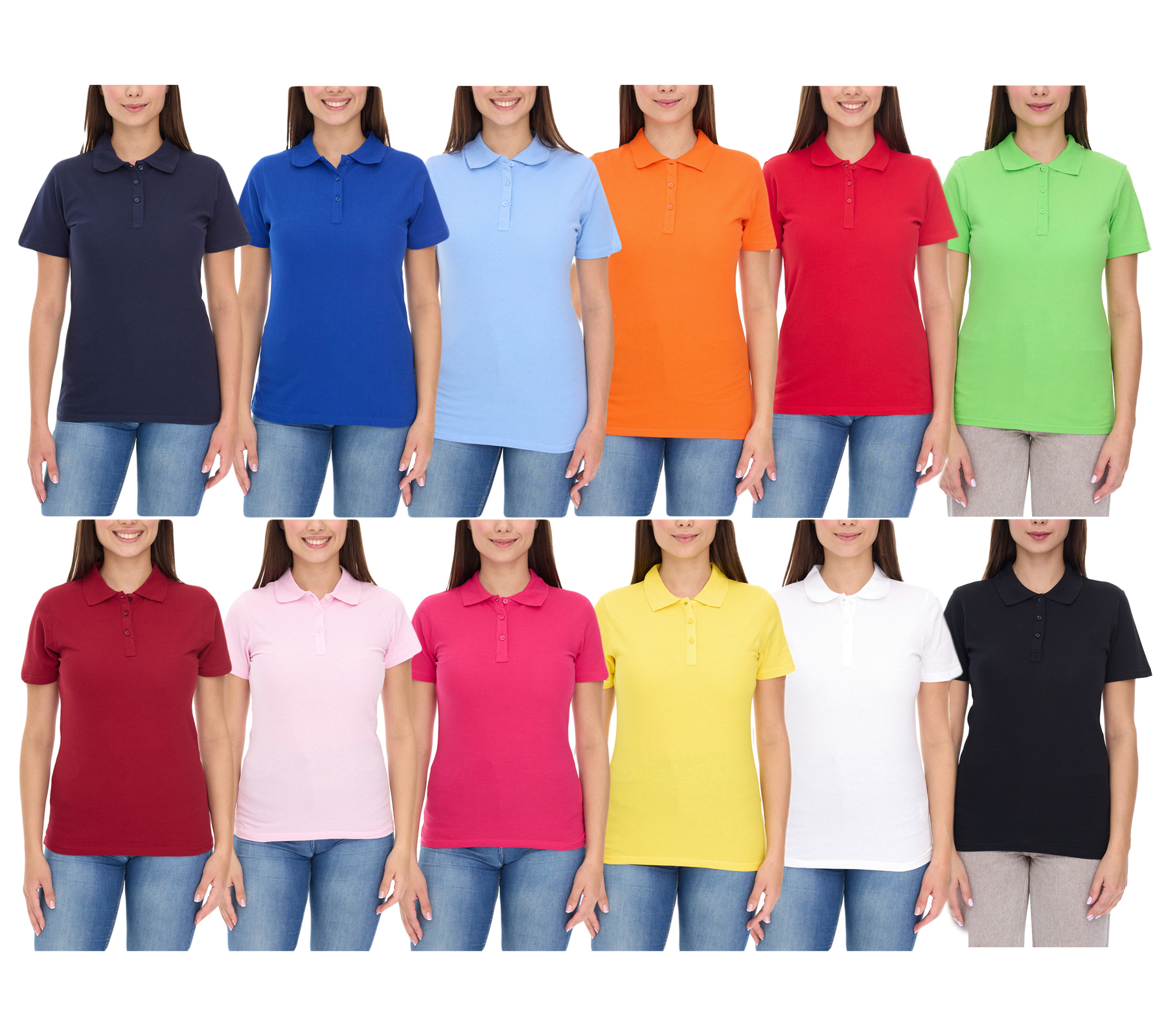 ELEVATE Helios Damen Polo-Shirt Baumwolle Polo-Hemd Pique-Strick 180 g/m² 38107 in Weiß, Rot, Blau, Gelb, Pink, Orange, Grün oder Schwarz ELEVATE Helios Damen Polo-Shirt Baumwolle Polo-Hemd Pique-Strick 180 g/m² 38107 in Weiß, Rot, Blau, Gelb, Pink, Orange, Grün oder Schwarz von Elevate