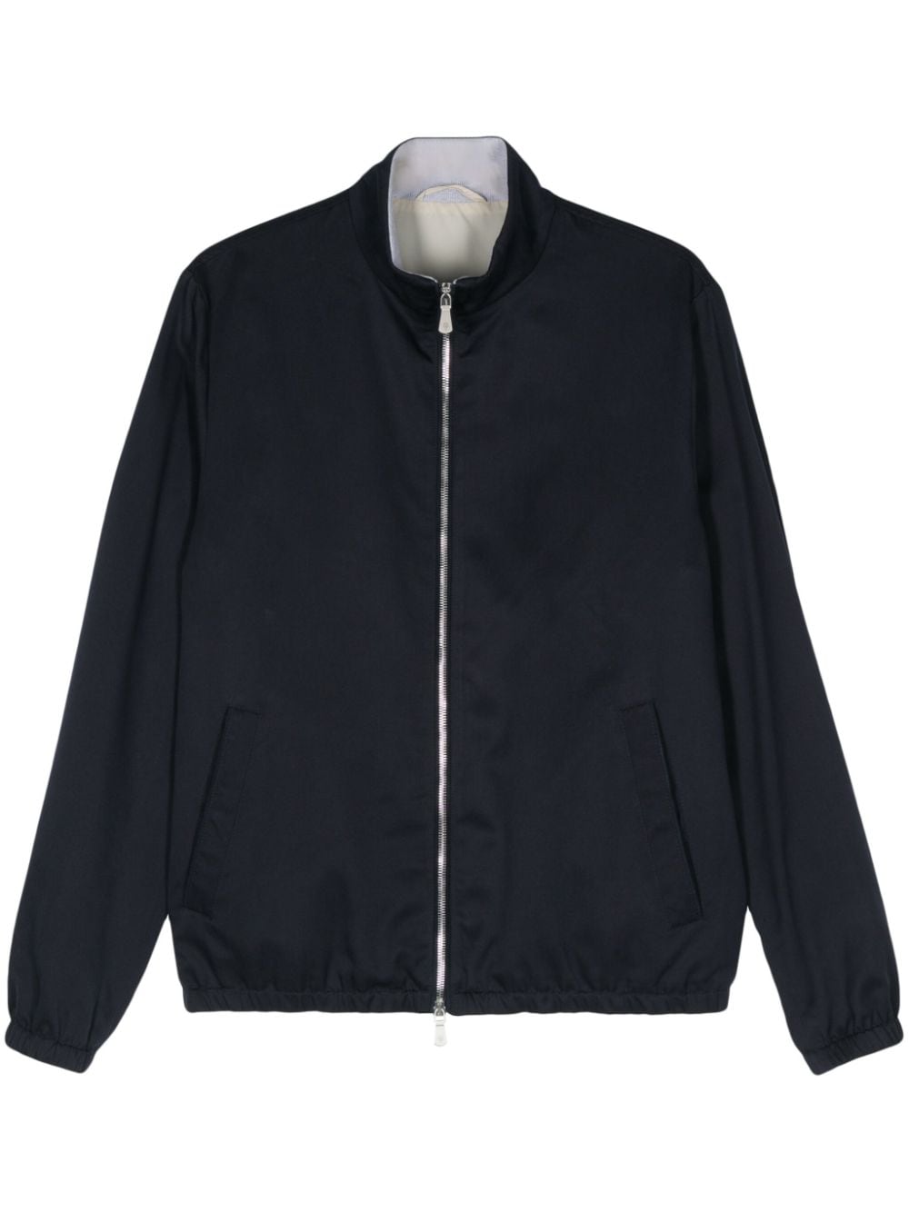 Eleventy Jacke mit elastischem Saum - Blau von Eleventy