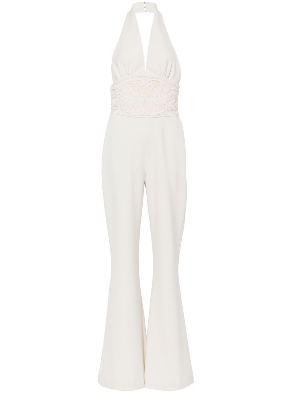 Elie Saab Neckholder-Jumpsuit - Weiß von Elie Saab