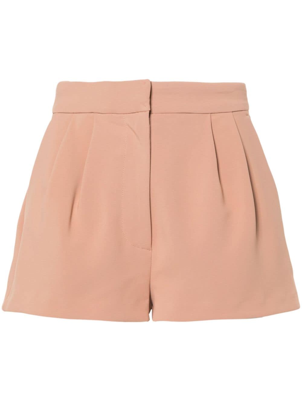 Elisabetta Franchi Shorts aus Krepp mit Logo-Patch - Rosa von Elisabetta Franchi