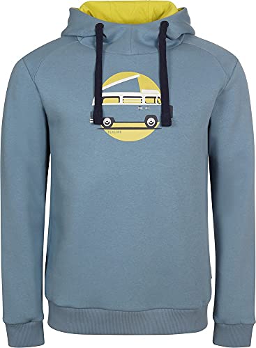 ELKLINE Herren Hoodie Team Player VW Bulli Print 1031093, Farbe:ashblue, Größe:XL von ELKLINE