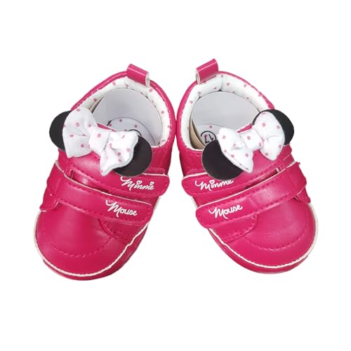 Disney Babyschuhe Minnie Maus mit Klettverschluss, Rosa, 0 mesi von Ellepi