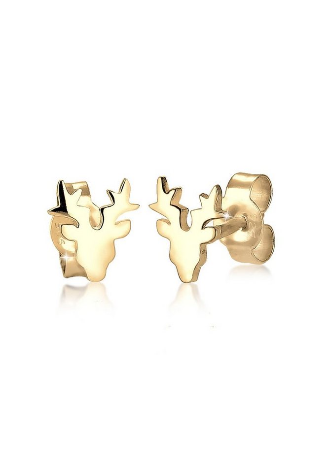 Elli Paar Ohrstecker Elli Ohrringe Hirsch Christmas Tier Motiv 925 Silber, Hirsch Elli Paar Ohrstecker Elli Ohrringe Hirsch Christmas Tier Motiv 925 Silber, Hirsch von Elli