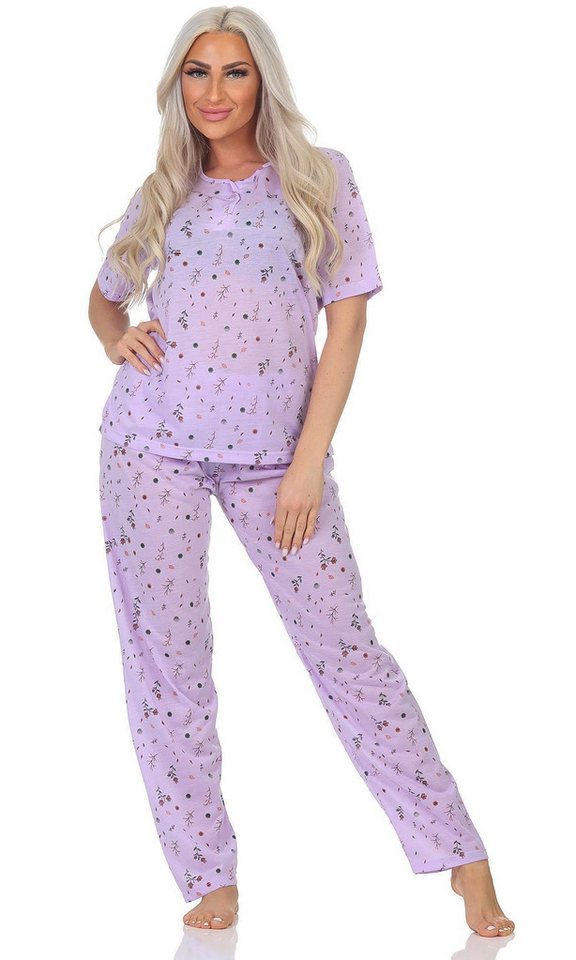 EloModa Pyjama Damen Pyjama zweiteiliger Schlafanzug Pyjama-Set, M L XL 2XL (2 tlg) von EloModa