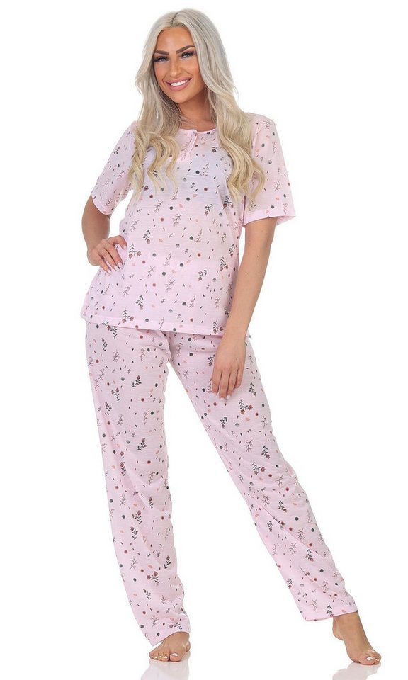 EloModa Pyjama Damen Pyjama zweiteiliger Schlafanzug Pyjama-Set, M L XL 2XL (2 tlg) von EloModa