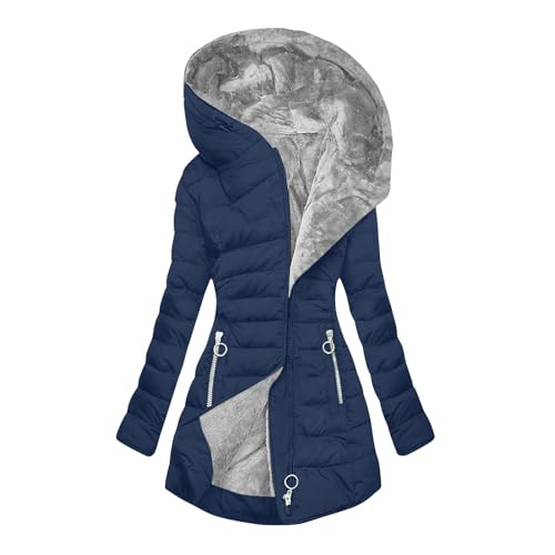 Wintermantel Damen Winter Fleece Winterjacke Warm Gefüttert Steppjacke Langarm Einfarbig Mantel Vintage mit Kapuze Jacke Cardigan Winddicht Winterparka Elegant Bequeme Sportjacke Wintermantel Damen Winter Fleece Winterjacke Warm Gefüttert Steppjacke Langarm Einfarbig Mantel Vintage mit Kapuze Jacke Cardigan Winddicht Winterparka Elegant Bequeme Sportjacke von Elsa Keith
