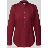 Emily Van den Bergh Regular Fit Hemdbluse aus Baumwoll-Mix mit Stehkragen in Bordeaux, Größe 40 Emily Van den Bergh Regular Fit Hemdbluse aus Baumwoll-Mix mit Stehkragen in Bordeaux, Größe 40 von Emily Van den Bergh