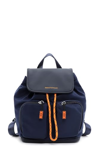 Emily & Noah Rucksack E&N Beatrice 64390 Damen Rucksäcke Material Mix blue 500 von Emily & Noah