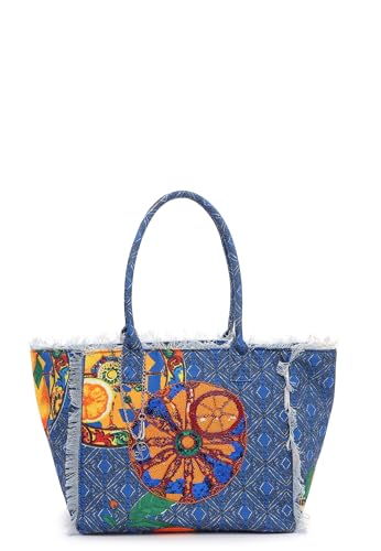 Emily & Noah Shopper E&N Blanca 64490 Damen Handtaschen Floral blue 500 von Emily & Noah