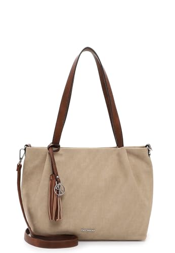 Emily & Noah Shopper E&N Elke 62791 Damen Handtaschen Uni taupe cognac 907 von Emily & Noah