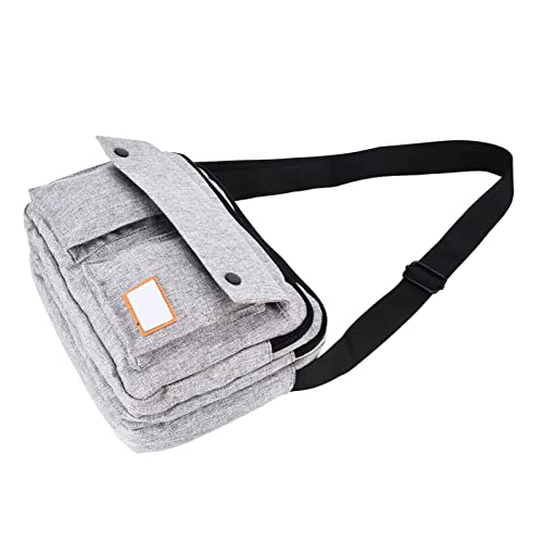 Emoshayoga Umhängetasche Umhängetasche Wasserdicht Klein Messenger Bag für Herren Business Büro Freizeit Reisen Grau, mehrfarbig, 60_x_180_cm von Emoshayoga